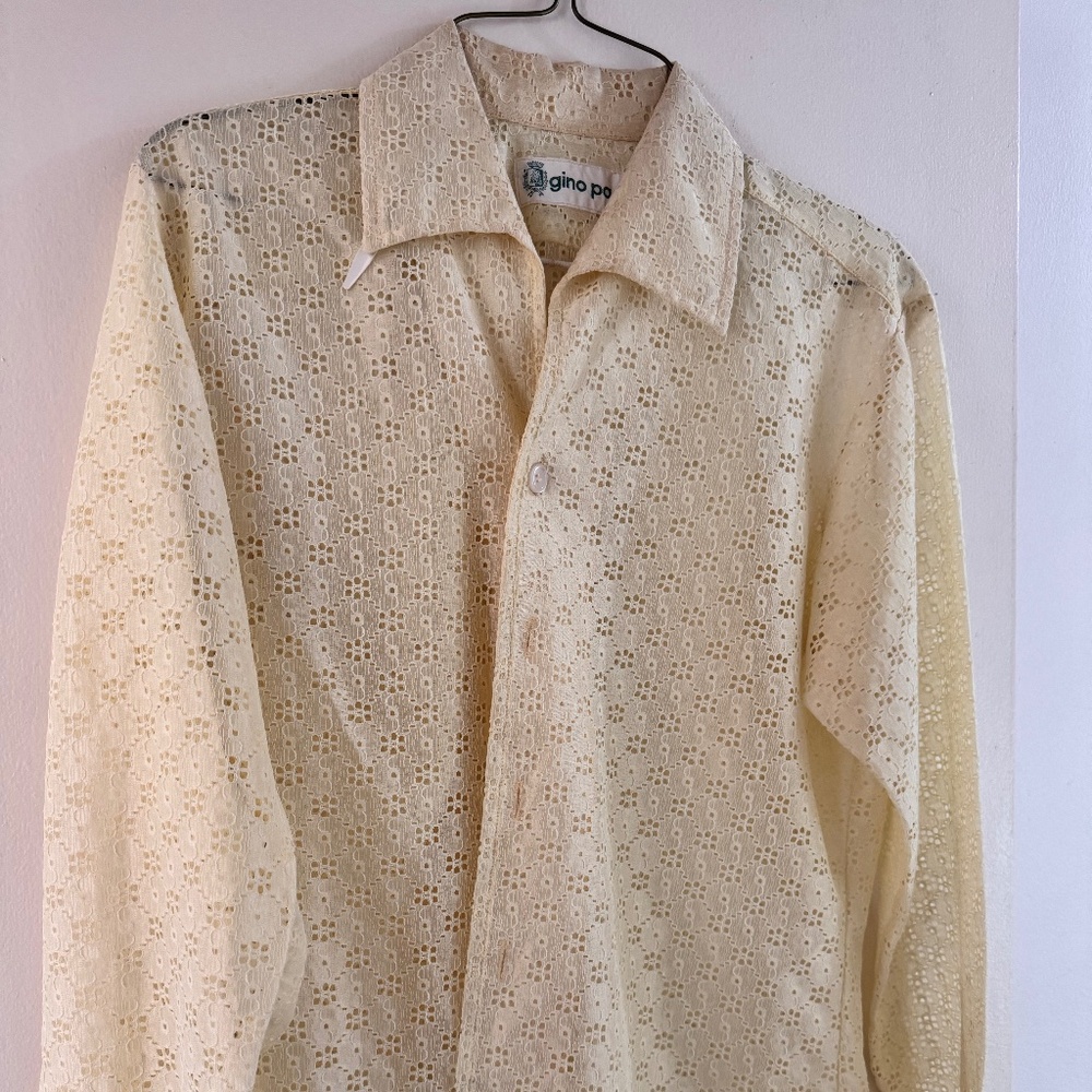 Vintage flower weave shirt